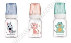 Canpol Babies Dekor Animals butelka dla niemowląt 120ml 11/851 1 sztuka