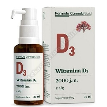 Formula CannabiGold Witamina D3 z alg olej 30 ml