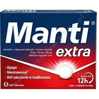 Manti Extra tabl. dorozgryz. iżucia 12 tab. 