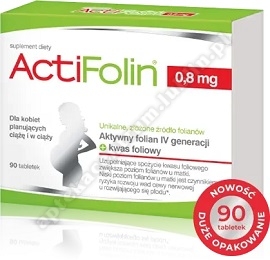ActiFolin 0,8 mg tabl. 90 tabl.-data ważnosci 05.04.2024