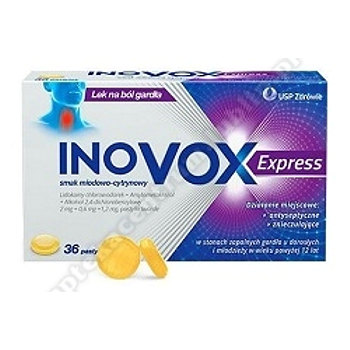 Inovox Express smak miodowo-cytrynowy 36 pastyl.
