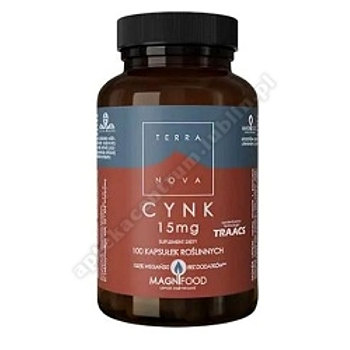 TERRANOVA Cynk 15 mg Kompleks kaps.  100kaps (Wspiera układ odpornościowy)