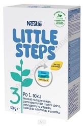 NESTLE MLEKO LITTLE STEPS 3 prosz. 500 g+NANCARE VITAMIN D krople 0,2 ml 5 ml GRATIS