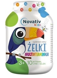 Novativ Kids Żelki Multiwitaminka 150g-data waznosci 30.06.2024