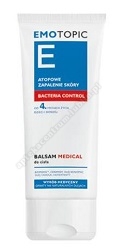 EMOTOPIC BACTERIA CONTROL Balsam MEDICAL do ciała 200ml+krem kojąaco zmiękczający 15 ml Gratis!!!