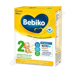 BEBIKO 2 Nutriflor Expert Mleko następne dla niemowląt powyżej 6. miesiąca życia 600 g
