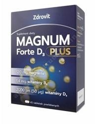 Zdrovit Magnum Forte D3 Plus 45 tabletek powlekanych