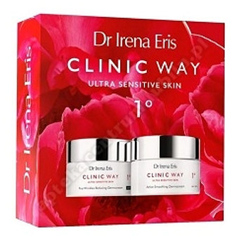 Clinic Way 1° zestaw kosmetyków do cery wrażliwej z pierwszymi oznakami starzenia, 50 Dr Irena Eris