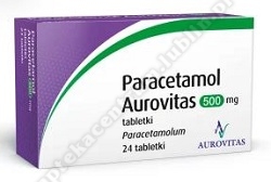 Paracetamol Aurovitas tabl. 500mg 24tabl.