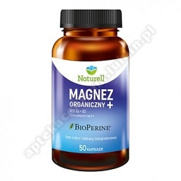 NATURELL Magnez Organiczny + kaps. 50kaps.