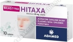 Bilastyna Hitaxa tabl.  20 mg 10 tabl. 