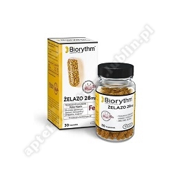 Biorythm Żelazo 28 mg kaps. 30 kaps.