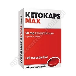 Ketokaps Max kaps. miękkie 50 mg 20 kaps. 