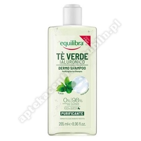 EQUILIBRA Oczyszczający szampon zielona herbata i kwas hialuronowy