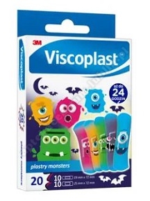 VISCOPLAST Plastry Monsters 20 szt.