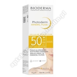 Bioderma Photoderm Mineral Fluide Fluid do skóry wrażliwej i alergicznej SPF50+