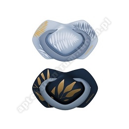 Canpol Babies Smoczek symetryczny silikonowy gold 22/666_BLU 18 m+