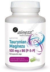 Aliness Taurynian Magnezu 100 mg B6 100 kaps. *