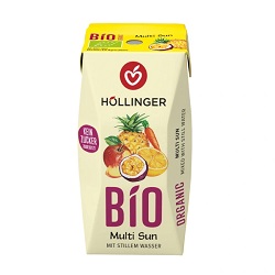 Nektar wieloowocowy + marchew bez dodatku cukrów 200ml -HOLLINGER*