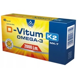 D-Vitum 2000 j.m. K2 MK7 Omega-3 40kaps. *