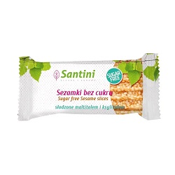Sezamki słodzone maltitolem i ksylitolem 27 g - Santini*