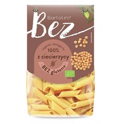 Makaron Proteinowy Z Ciecierzycy Penne Bezglutenowy BIO 250 g -BARTOLINI*