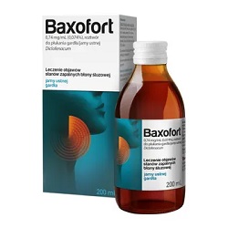 Baxofort roztwór do płukania jamy ustnej i gardła 0,74 mg/ml