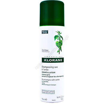 KLORANE Pokrzywa szampon Suchy aerozol 150 ml