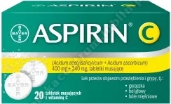 Aspirin C x 20 tabletki musujące