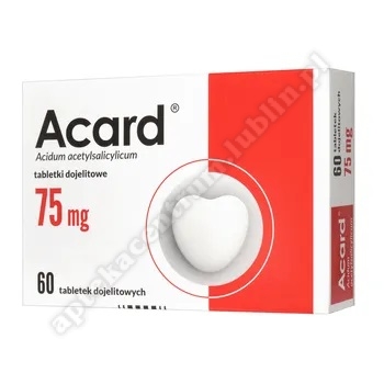 Acard 75mg 60 tabletek-do 2 opakowań kasetka na leki Gratis!!!